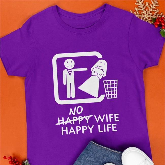 No Happy Wife Happy Life Classic Shirt 2022 Murder X Bryan
