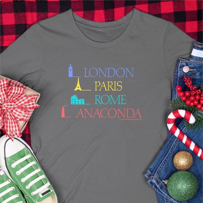 London Paris Rome Anaconda T Shirt Sierra Gideon