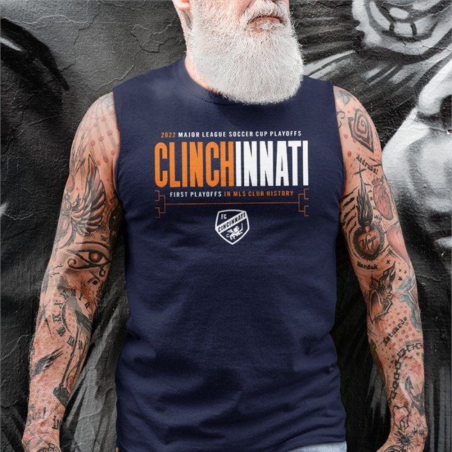 Clinchinnati Long Sleeve Shirt 2022 Major League Soccer Cup Playoffs First Playoffs In Mls Club History