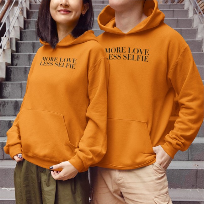 Ermellina More Love Less Selfie Hooded Sweatshirt Must Erminea