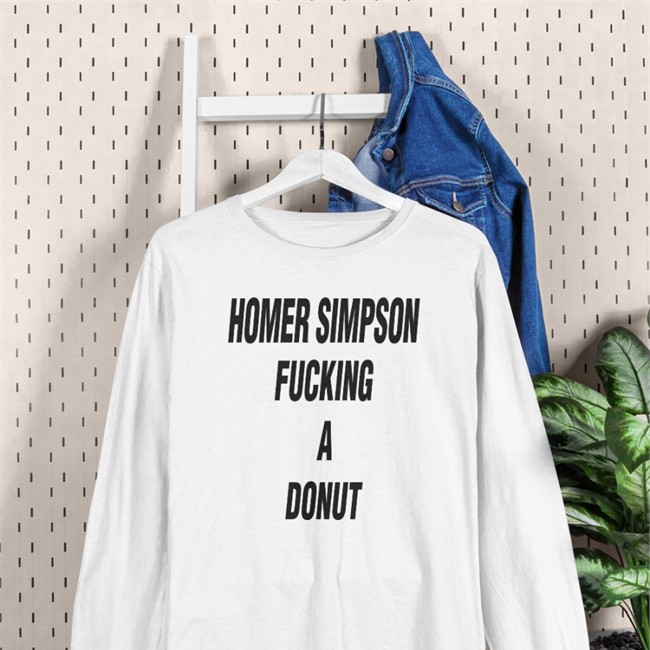 Homer Simpson Fucking A Donut Shirt