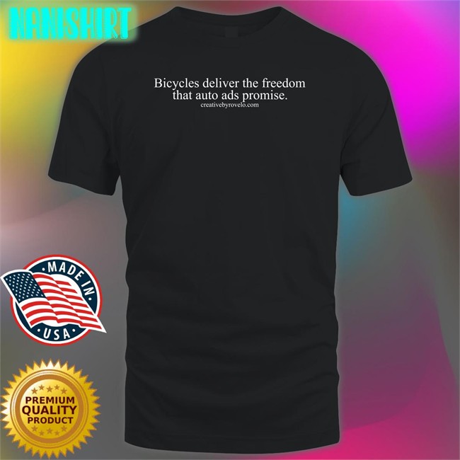 Bicycles Deliver The Freedom That Auto Ads Promise Hooded Sweatshirt Joe Cutrufo
