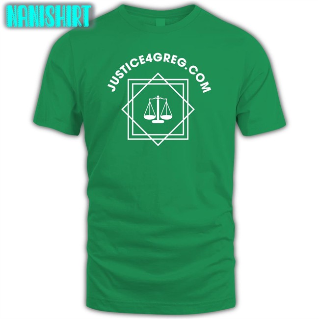 Cause Team Shop Scales Of Justice Apparel Justice 4 Greg Shirt 2022 Rabia O'chaudry