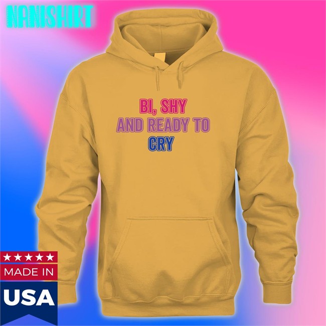 Bi Shy And Ready To Cry Sweatshirt Secretkiwis Guiltipanda