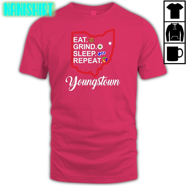 Tim Ryan Eat Grind Sleep Repeat Youngstown Tee